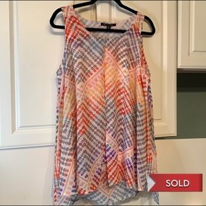 Zac & Rachel Large Multi color Flowy Tank Top